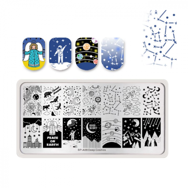 Born Pretty - Deep Cosmos Stamping Plate A09