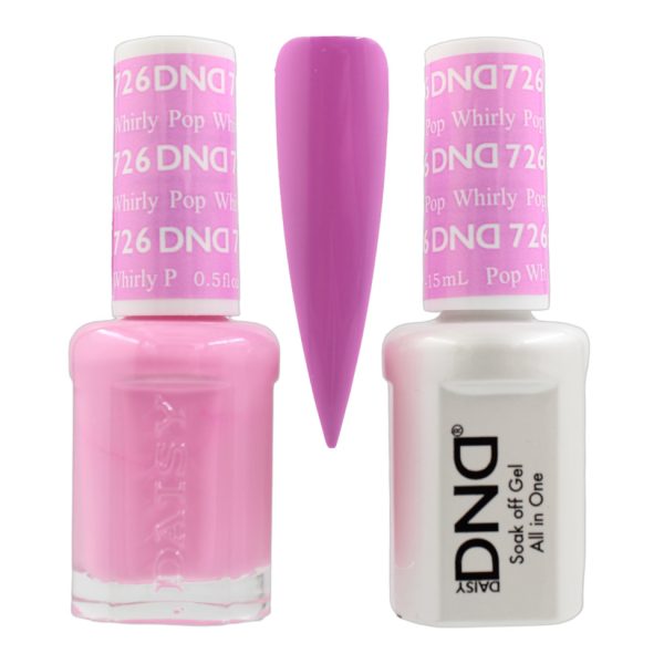DND Duo Matching Pair Gel and Nail Polish - 726 Whirly Pop