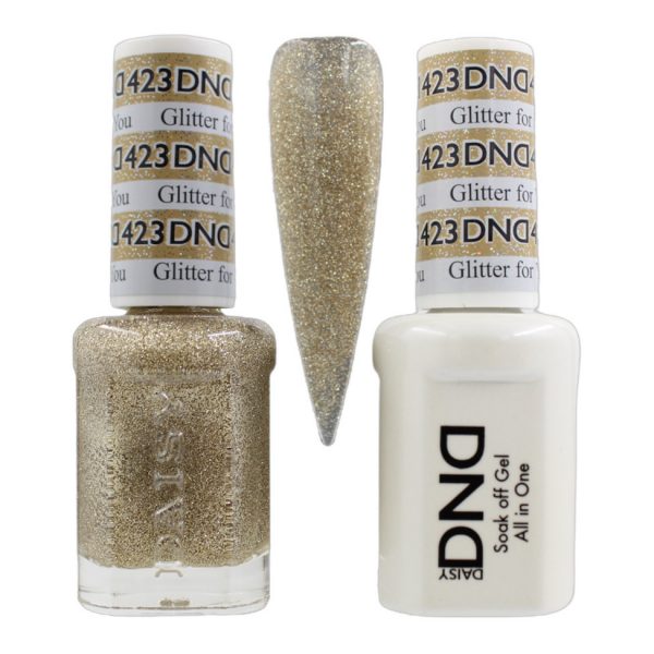 DND Duo Matching Pair Gel and Nail Polish - 423 Glitter For You