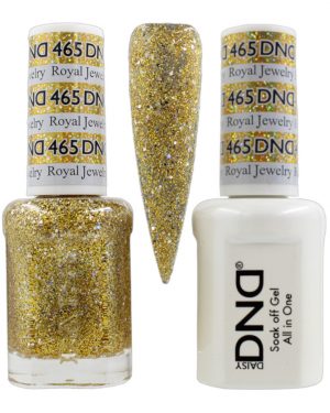 DND Duo Matching Pair Gel and Nail Polish - 465 Royal Jewelry