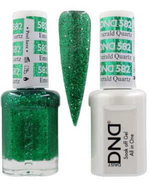 DND Duo Matching Pair Gel and Nail Polish - 582 Emerald Quartz