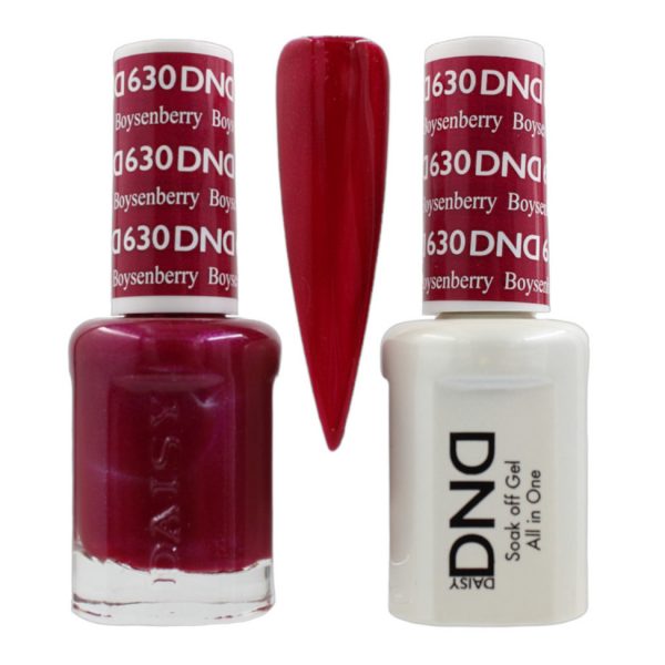 DND Duo Matching Pair Gel and Nail Polish - 630 Boysenberry
