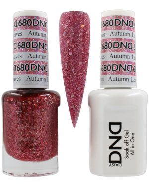 DND Duo Matching Pair Gel and Nail Polish - 680 Autumn Leaves Done