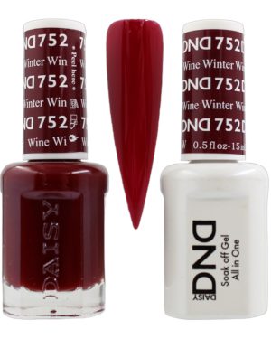 DND Duo Matching Pair Gel and Nail Polish - 752 Winter Wine