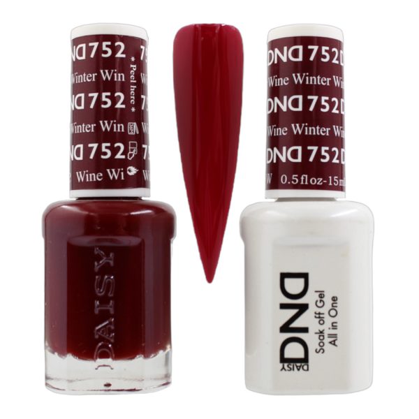 DND Duo Matching Pair Gel and Nail Polish - 752 Winter Wine