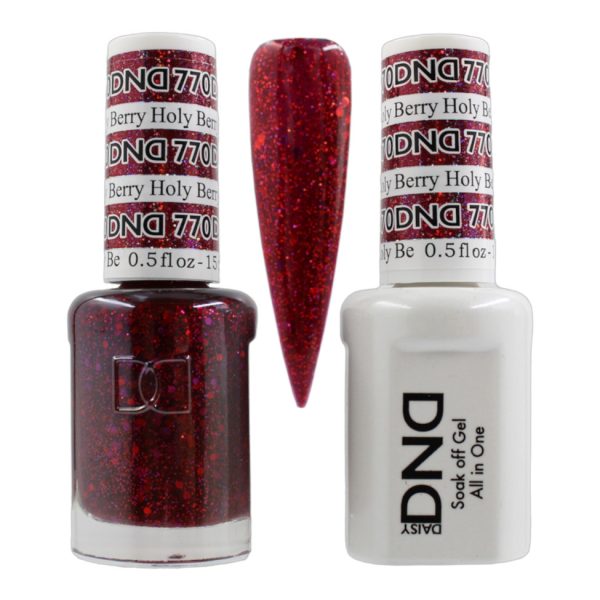 DND Duo Matching Pair Gel and Nail Polish - 770 Holy Berry