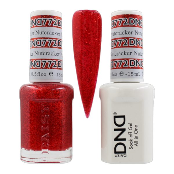 DND Duo Matching Pair Gel and Nail Polish - 772 Nutcracker