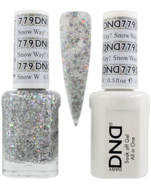 DND Duo Matching Pair Gel and Nail Polish - 779 Snow Way!