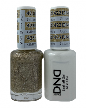 DND Duo Matching Pair Gel and Nail Polish – 423-Glitter for You