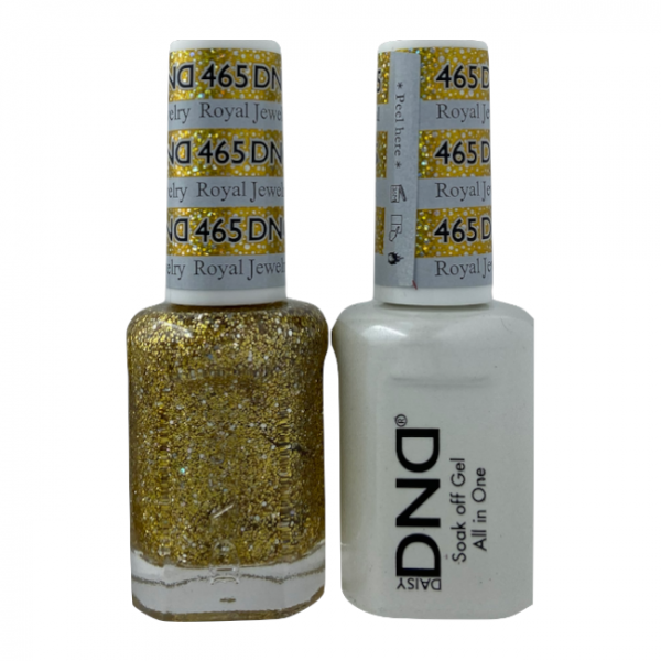 DND Duo Matching Pair Gel and Nail Polish – 465-Royal Jewelry