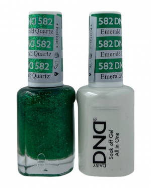 DND Duo Matching Pair Gel and Nail Polish – 582-Emerald Quartz