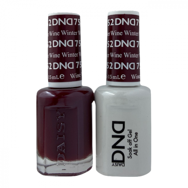 DND Duo Matching Pair Gel and Nail Polish – 752-Winter Wine