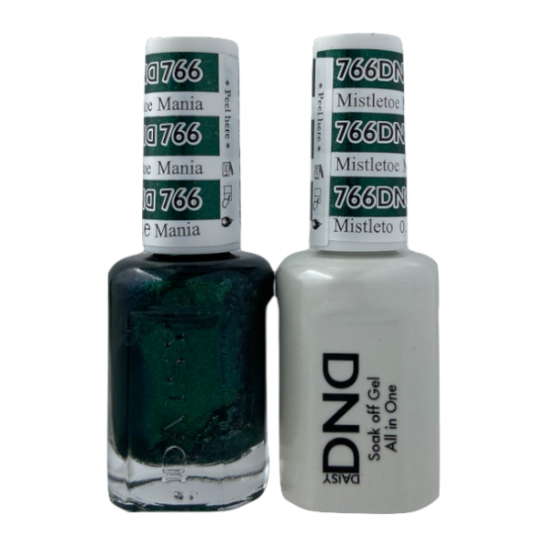 DND Duo Matching Pair Gel and Nail Polish – 766-Mistletoe Mania