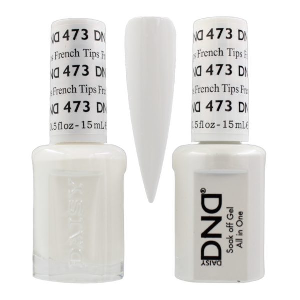 DND Duo Matching Pair Gel and Nail Polish - 473 French Tips
