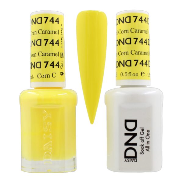 DND Duo Matching Pair Gel and Nail Polish - 744 Caramel Corn