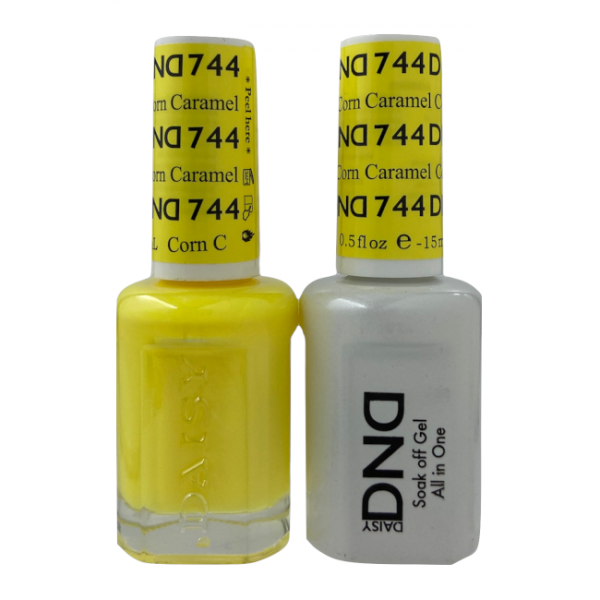 DND Duo Matching Pair Gel and Nail Polish – 744-Caramel Corn