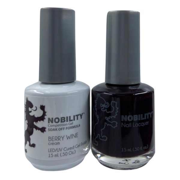 LeChat Nobility Color Gel Polish & Nail Lacquer 009 Berry Wine