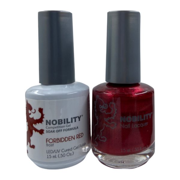 LeChat Nobility Color Gel Polish & Nail Lacquer 013 Forbidden Red