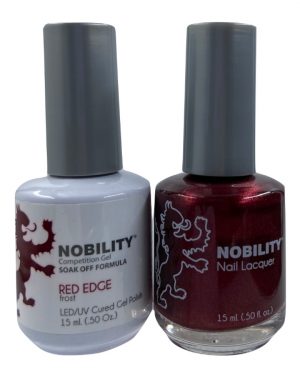 LeChat Nobility Color Gel Polish & Nail Lacquer 014 Red Edge 1