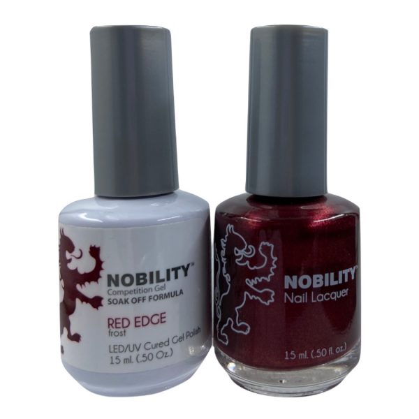 LeChat Nobility Color Gel Polish & Nail Lacquer 014 Red Edge 1
