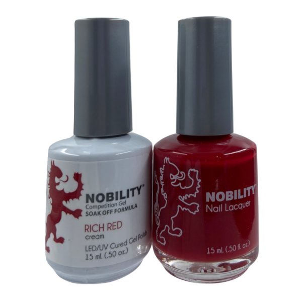 LeChat Nobility Color Gel Polish & Nail Lacquer 031 Rich Red