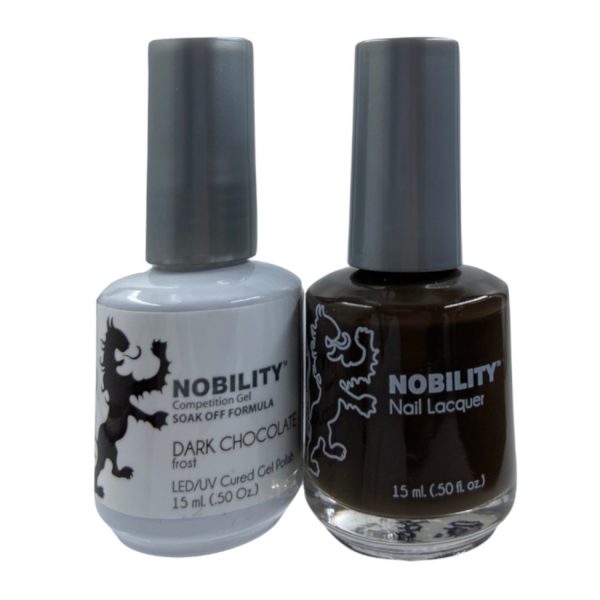 LeChat Nobility Color Gel Polish & Nail Lacquer 040 Dark Chocolate