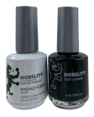 LeChat Nobility Color Gel Polish & Nail Lacquer 047 Emerald Forest
