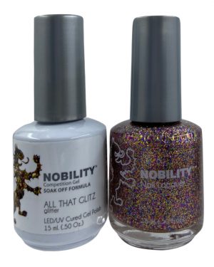 LeChat Nobility Color Gel Polish & Nail Lacquer 072 All That Glitz
