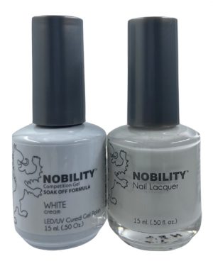 LeChat Nobility Color Gel Polish & Nail Lacquer – 001 White