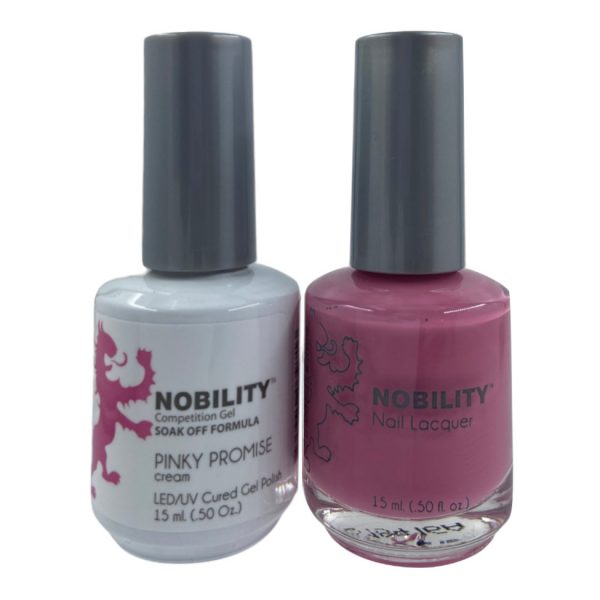 LeChat Nobility Color Gel Polish & Nail Lacquer 153 Pinky Promise