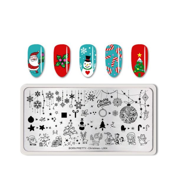 Born Pretty Stamping Plate Christmas-L004