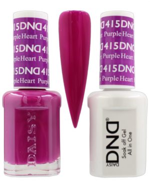 DND Duo Matching Pair Gel and Nail Polish - 415 Purple Heart