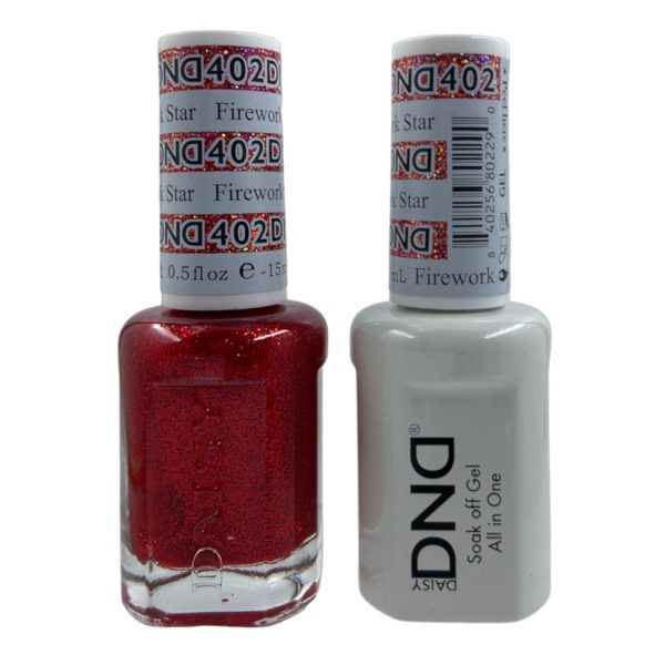 DND Duo Matching Pair Gel and Nail Polish – 402-Firework Star