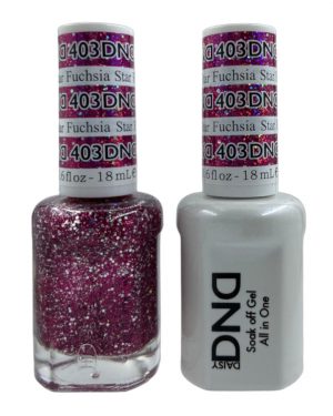 DND Duo Matching Pair Gel and Nail Polish – 403-Fuchsia Star