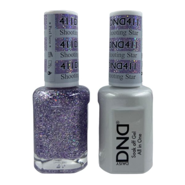 DND Duo Matching Pair Gel and Nail Polish – 411-Shooting Star
