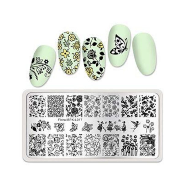 Born Pretty Stamping Plate FLoral-BPX-L017