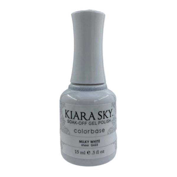 Kiara Sky Soak-Off Gel Polish – Milky White