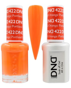 DND Duo Matching Pair Gel and Nail Polish - 422 Portland Orange