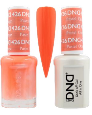 DND Duo Matching Pair Gel and Nail Polish - 426 Pastel Orange