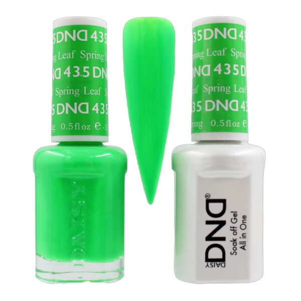DND Duo Matching Pair Gel and Nail Polish - 435 Spring Leaf
