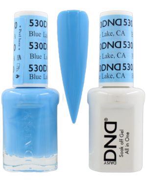 DND Duo Matching Pair Gel and Nail Polish - 530 Blue Lake, CA