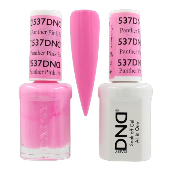 DND Duo Matching Pair Gel and Nail Polish - 537 Panther Pink