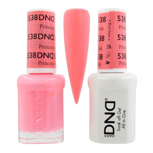 DND Duo Matching Pair Gel and Nail Polish - 538 Princess Pink