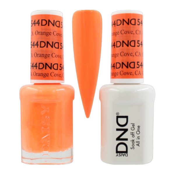 DND Duo Matching Pair Gel and Nail Polish - 544 Orange Cove, CA