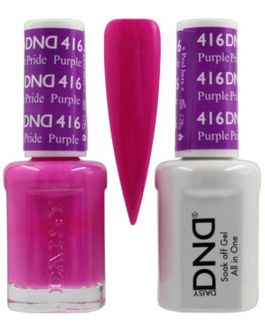 DND Duo Matching Pair Gel and Nail Polish - 416 Purple Pride