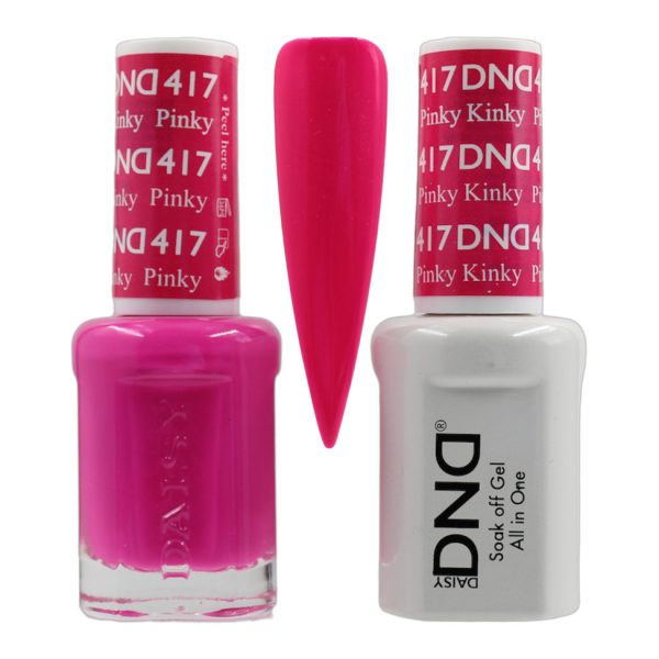 DND Duo Matching Pair Gel and Nail Polish - 417 Pinky Kinky