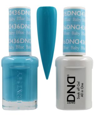 DND Duo Matching Pair Gel and Nail Polish - 436 Baby Blue