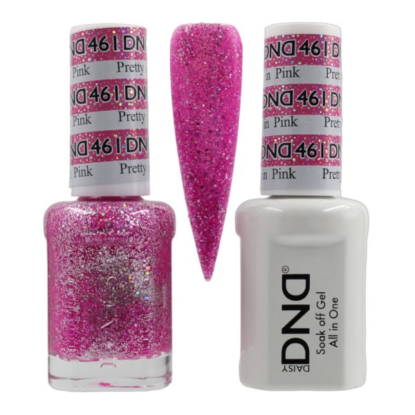 DND Duo Matching Pair Gel and Nail Polish - 461 Pretty in Pink