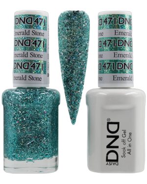 DND Duo Matching Pair Gel and Nail Polish - 471 Emerald Stone